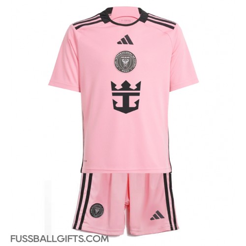 Inter Miami Fußballbekleidung Heimtrikot Kinder 2024-25 Kurzarm (+ kurze hosen)